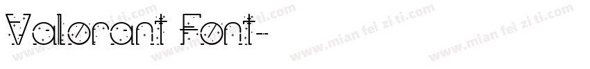 Valorant Font字体转换